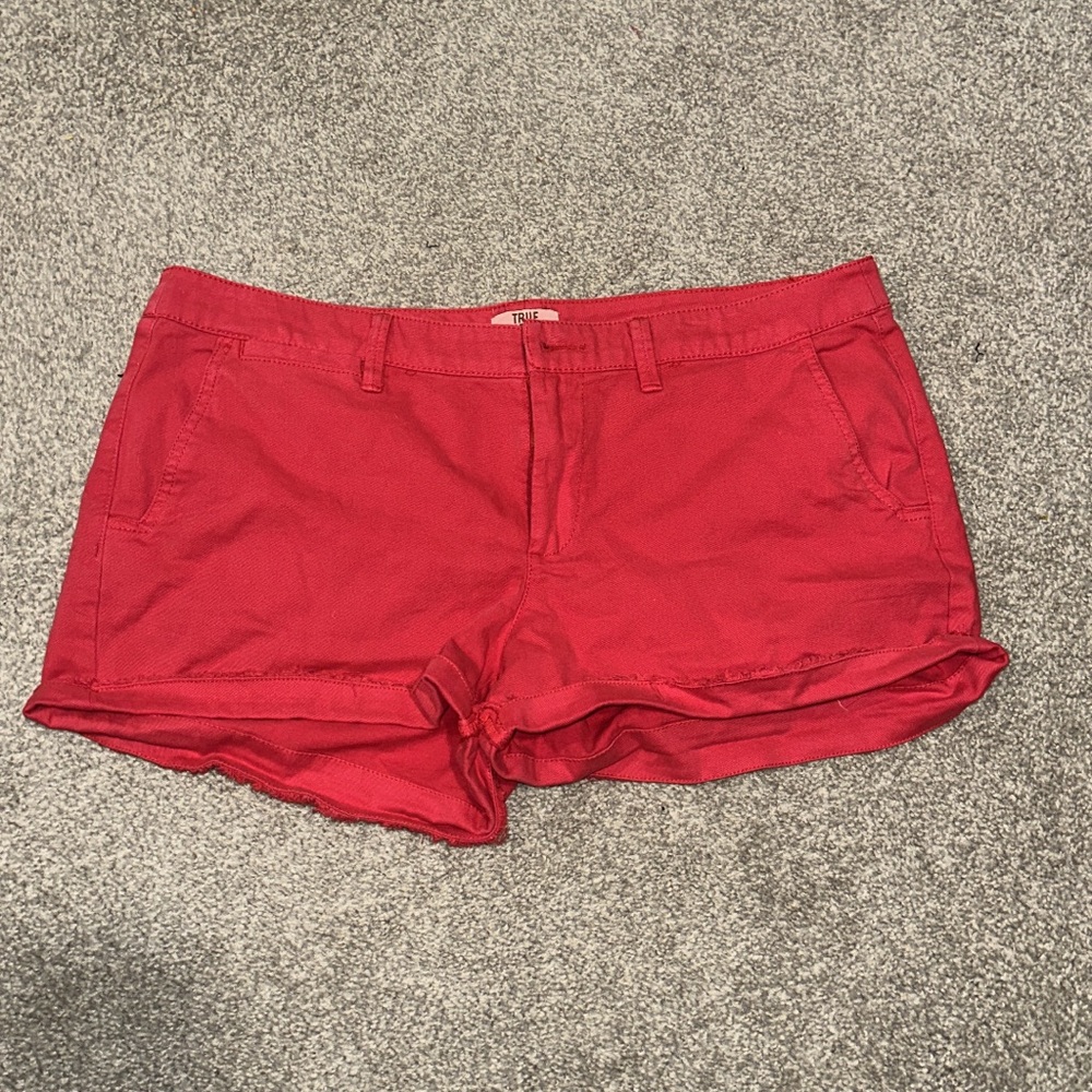 Red size 15 shorts